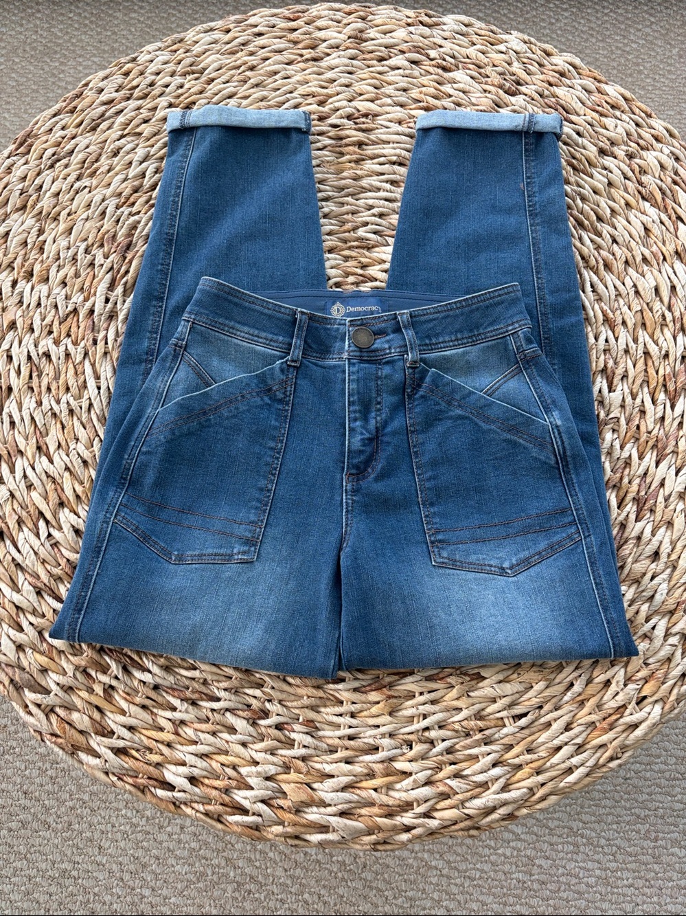 Democracy High Rise Tapered Straight Leg Jean - Picture 4 of 15